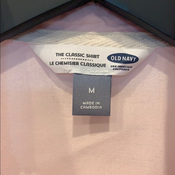 Pink printed button down! - Picture 4 of 5